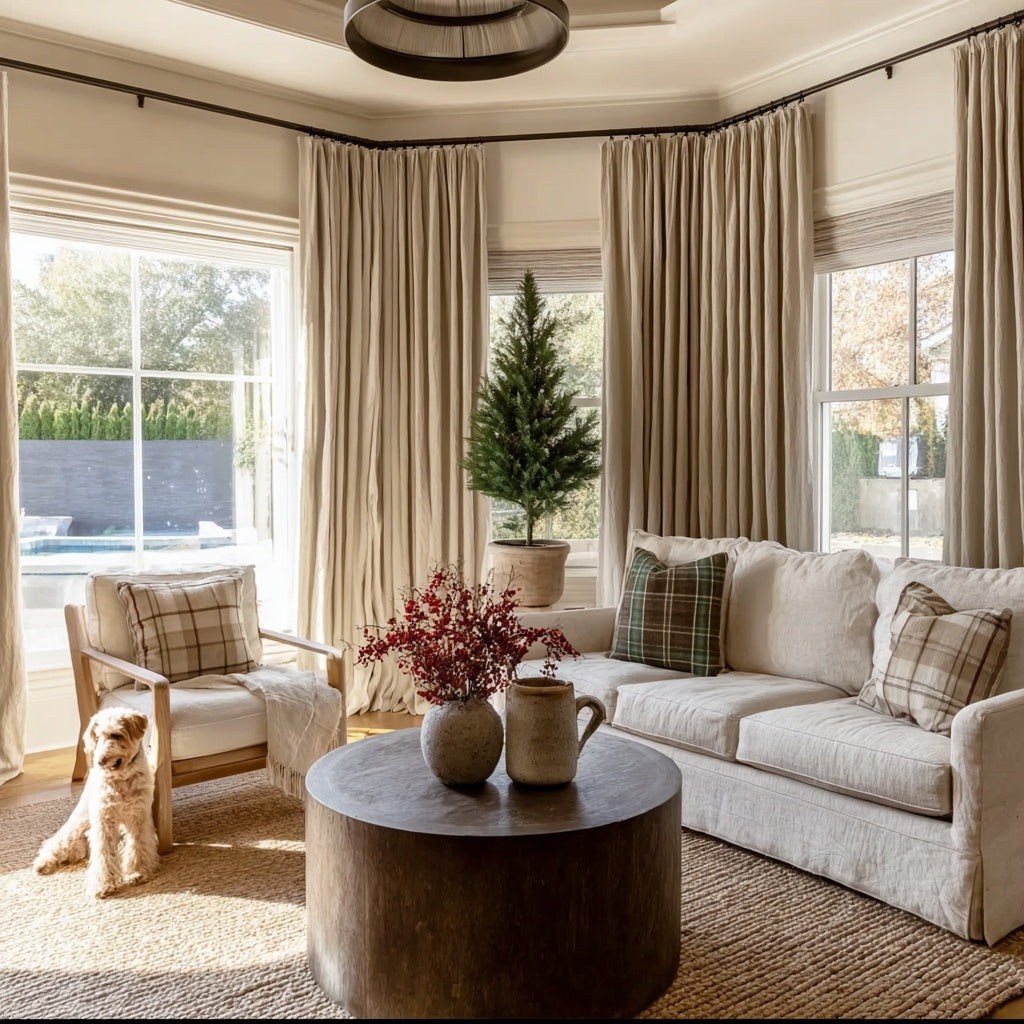 linen curtains
