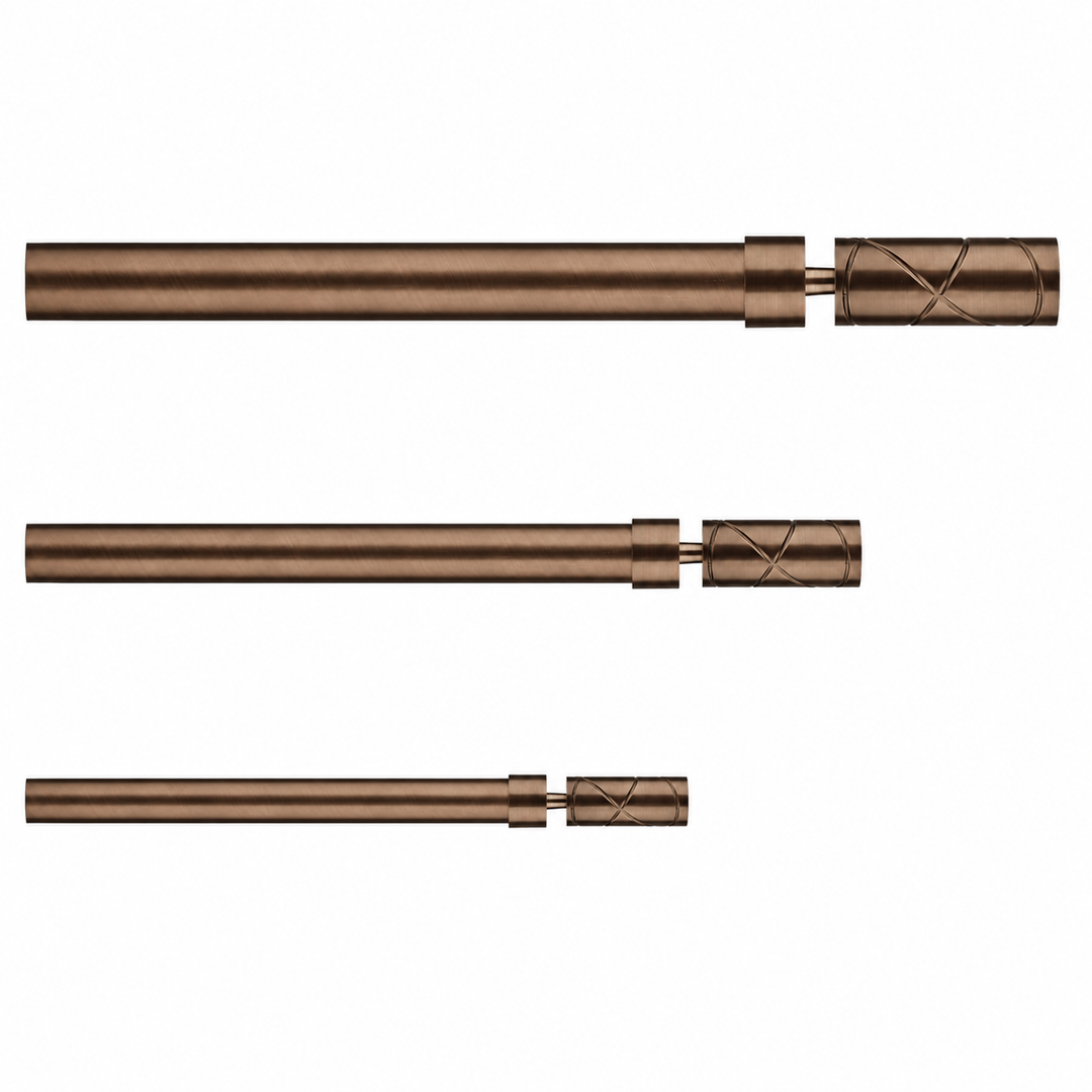 Arno X-Ray Cylinder 28mm Single Rod &amp; Finial Set