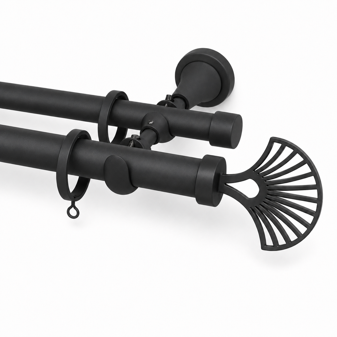 Palme No. 2 28/20mm Double Rod &amp; Finial Set