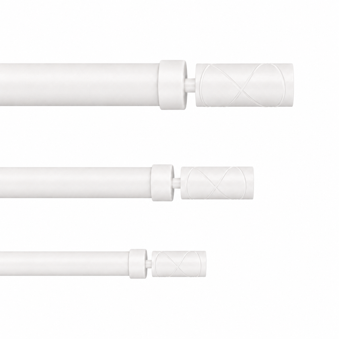 Arno X-Ray Cylinder 28mm Single Rod &amp; Finial Set