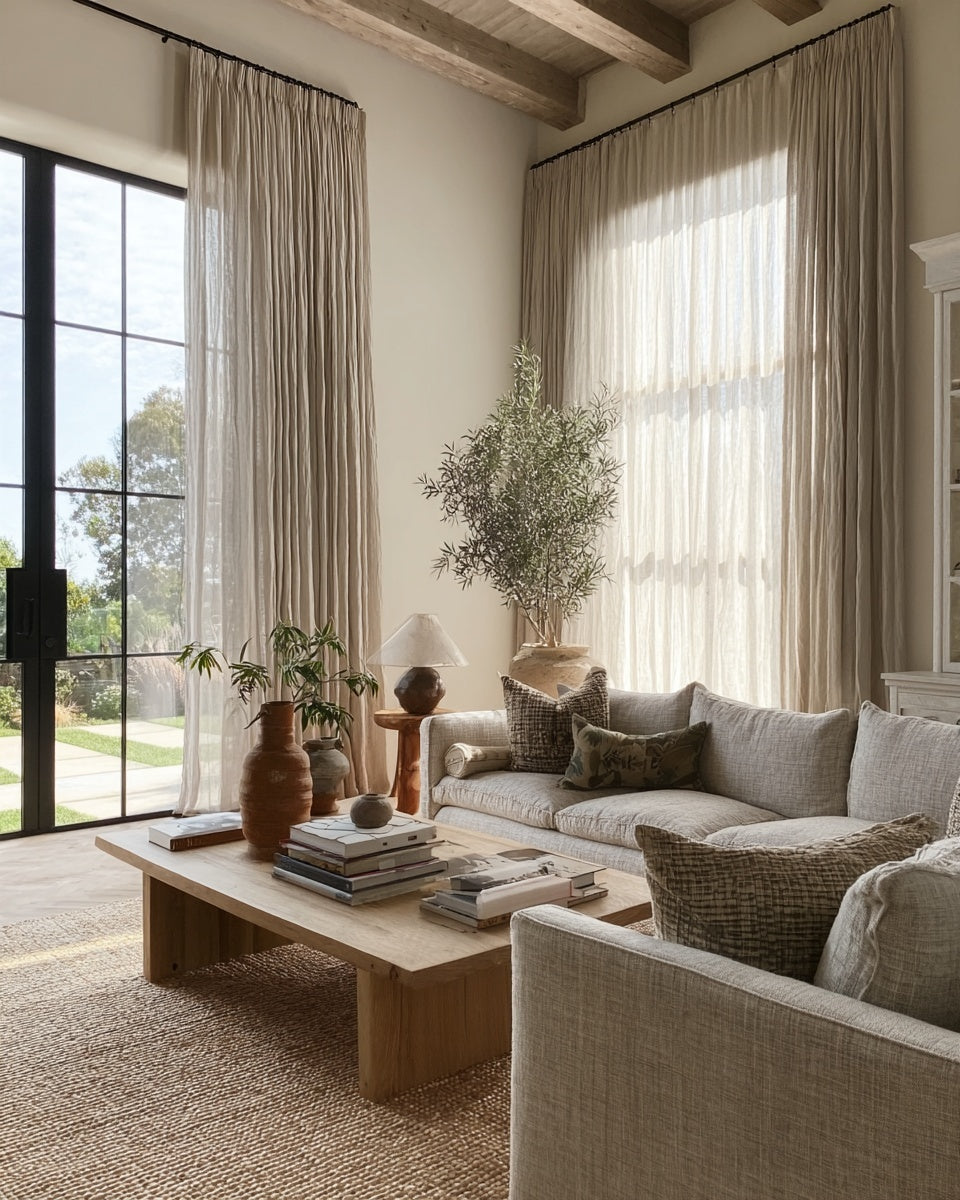 Amalfi Linen Drapes