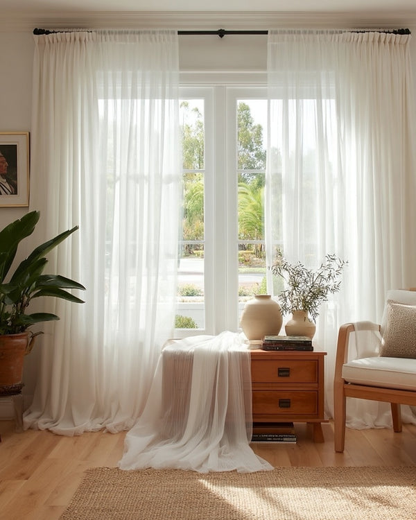 Naxos sheer fabric swatch