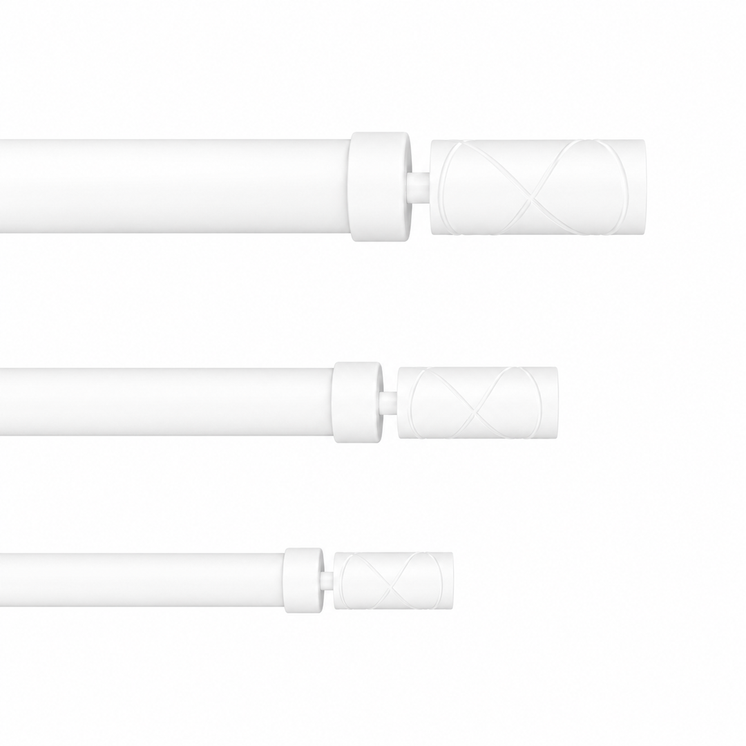 Arno X-Ray Cylinder 28mm Single Rod &amp; Finial Set