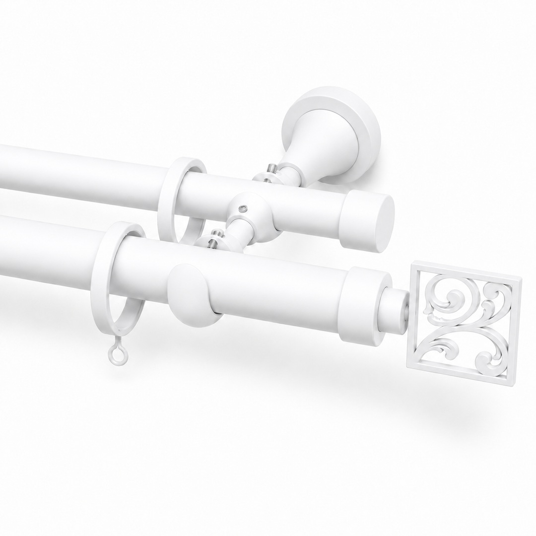 Noria Arabesque 28/20mm Double Rod &amp; Finial Set
