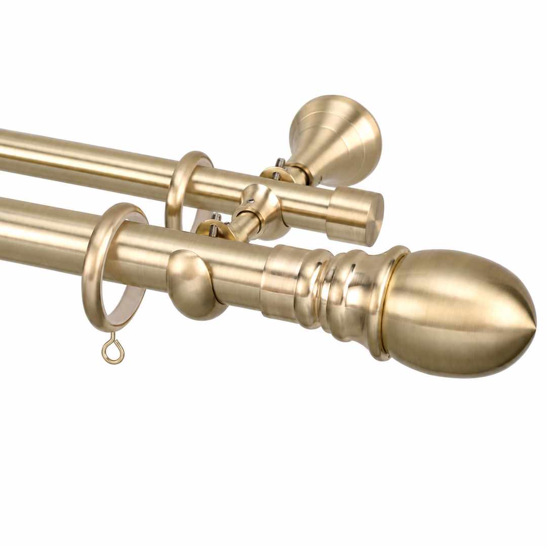 Arya Torch 28/20mm Double Rod &amp; Finial Set