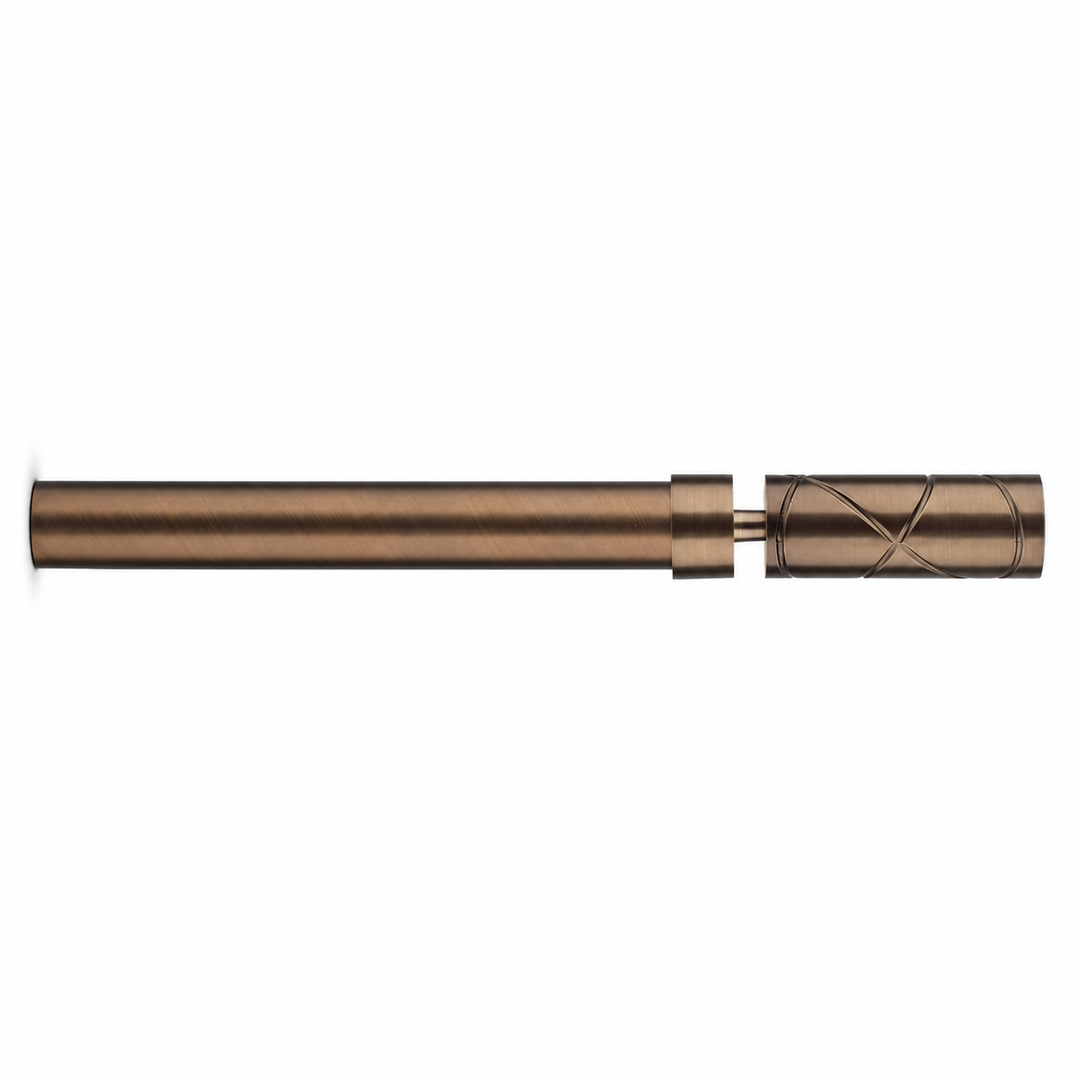 Arno X-Ray Cylinder 28mm Single Rod &amp; Finial Set