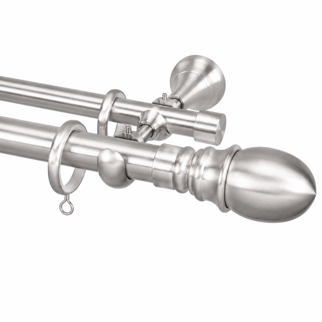 Arya Torch 28/20mm Double Rod &amp; Finial Set