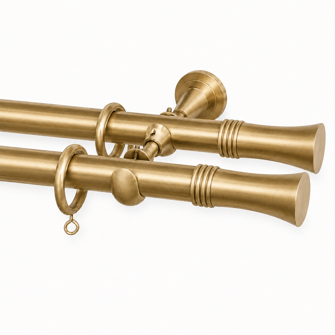 Arya Ring Trumpet 28/20mm Double Rod &amp; Finial Set