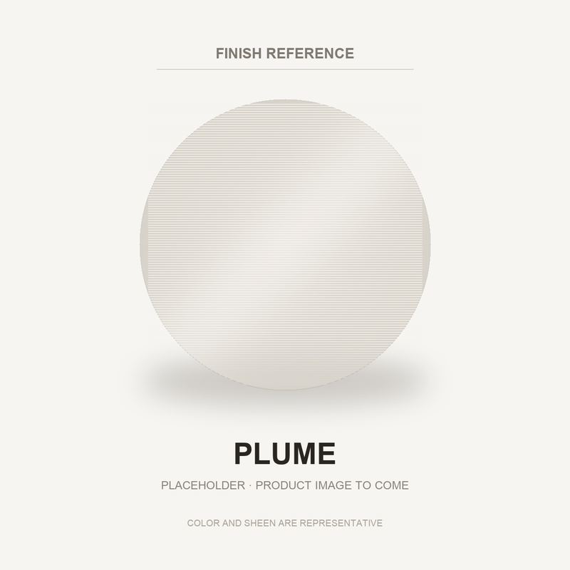 Plume finish placeholder for Rosette Diamont Tieback