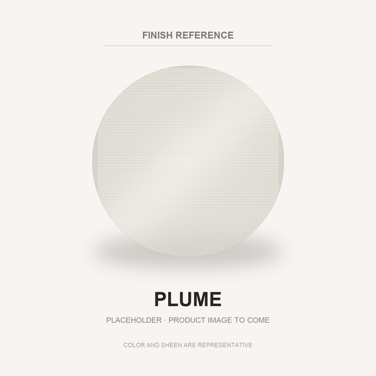 Plume finish placeholder for Rosette Diamont Tieback